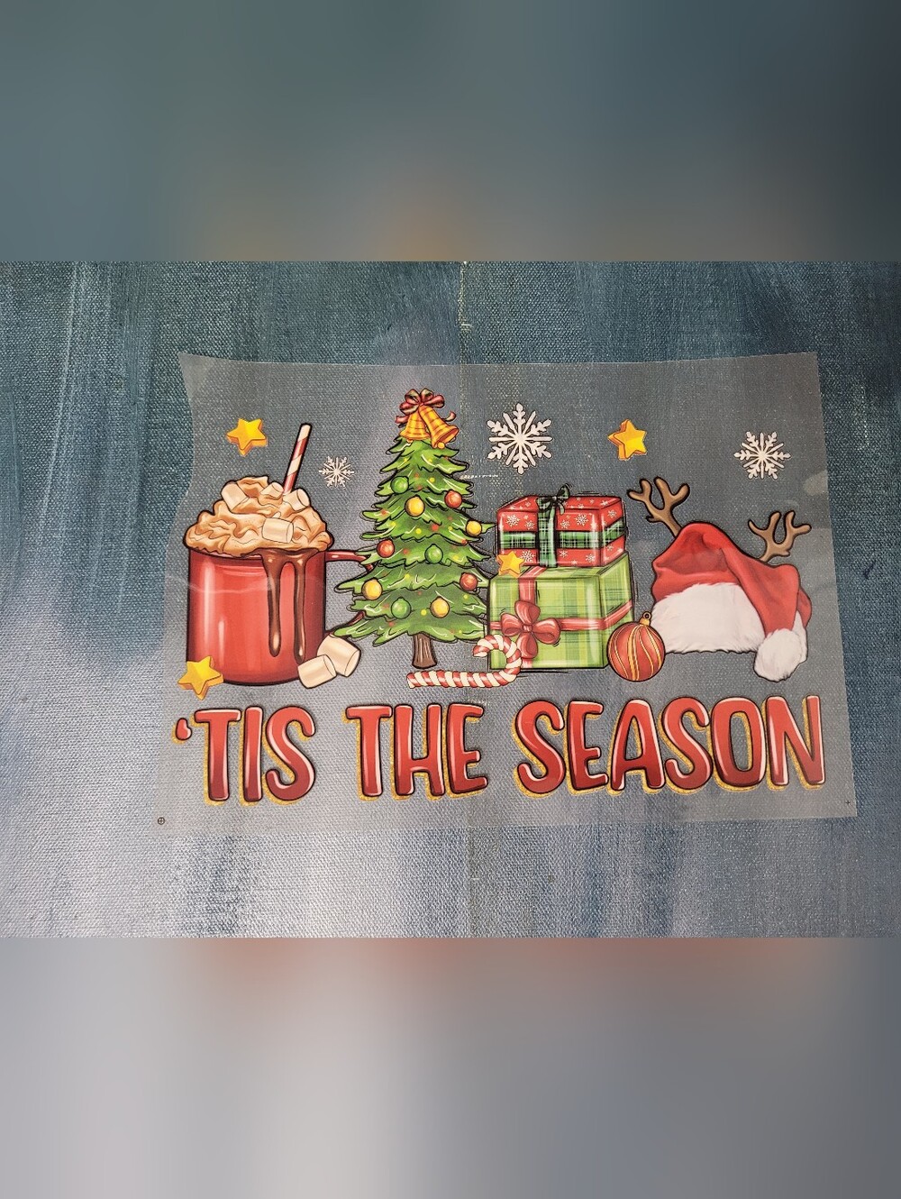 Christmas Holiday DTF Transfer 8×8
